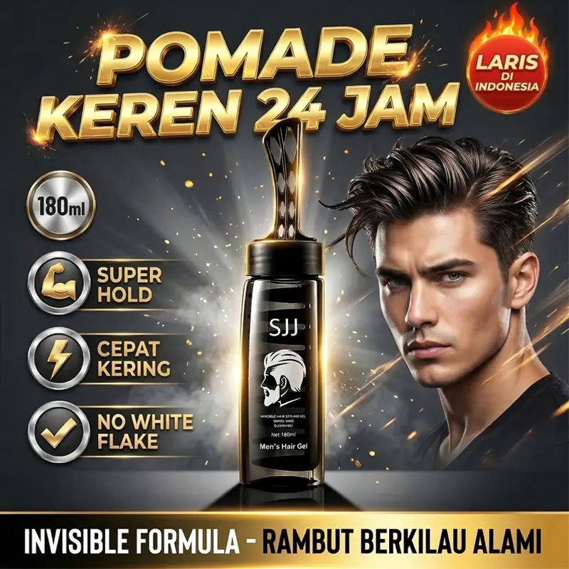 Retro Hair Gel Sisir 180ml, Tahan Lama dan Tidak Lengket  Pomade Mousse volumizing  hair hair  wax