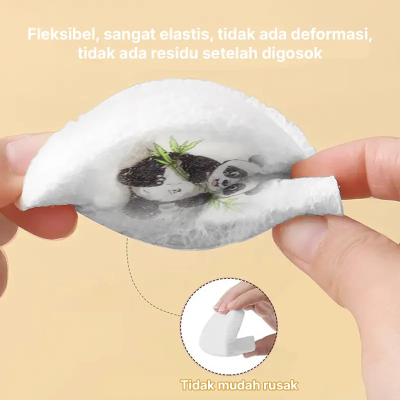 ZOLELE DB01 Spons Pencuci Piring Bubur Kayu Dikompres Sabut Gosok Spons Kain Dapur Anti Lengket 6
