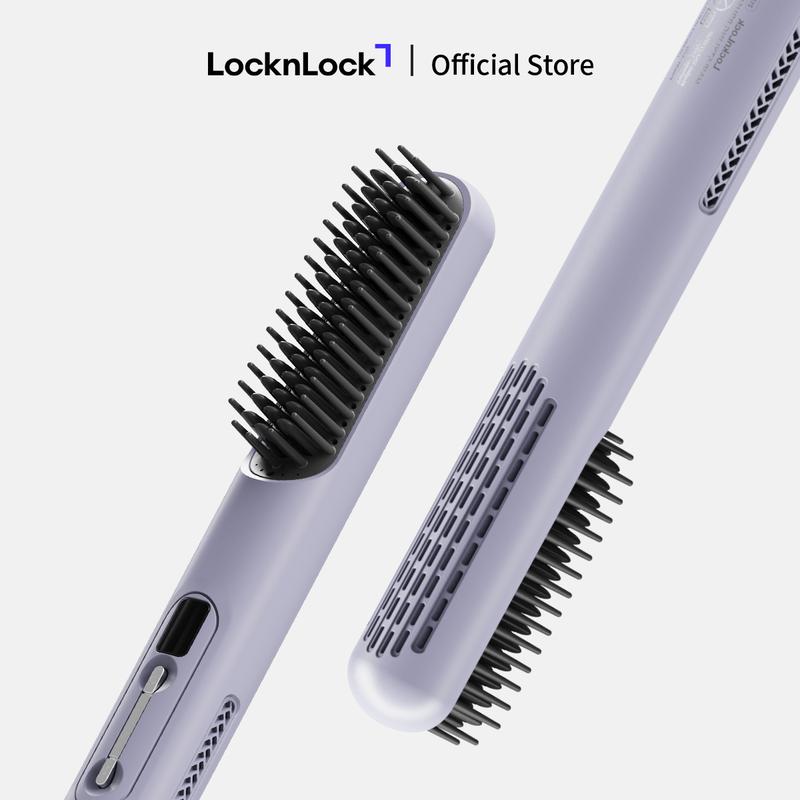   Hair - NEW  Lược điện tạo kiểu LocknLock ENA223PUP Hair styling brush 220V~ 50Hz 43W - Màu tím 