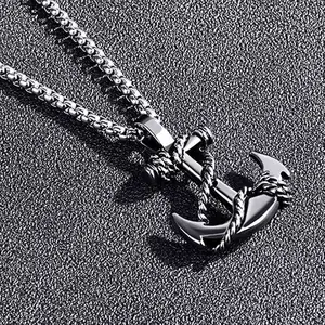 Kalung perak jangkar kekinian