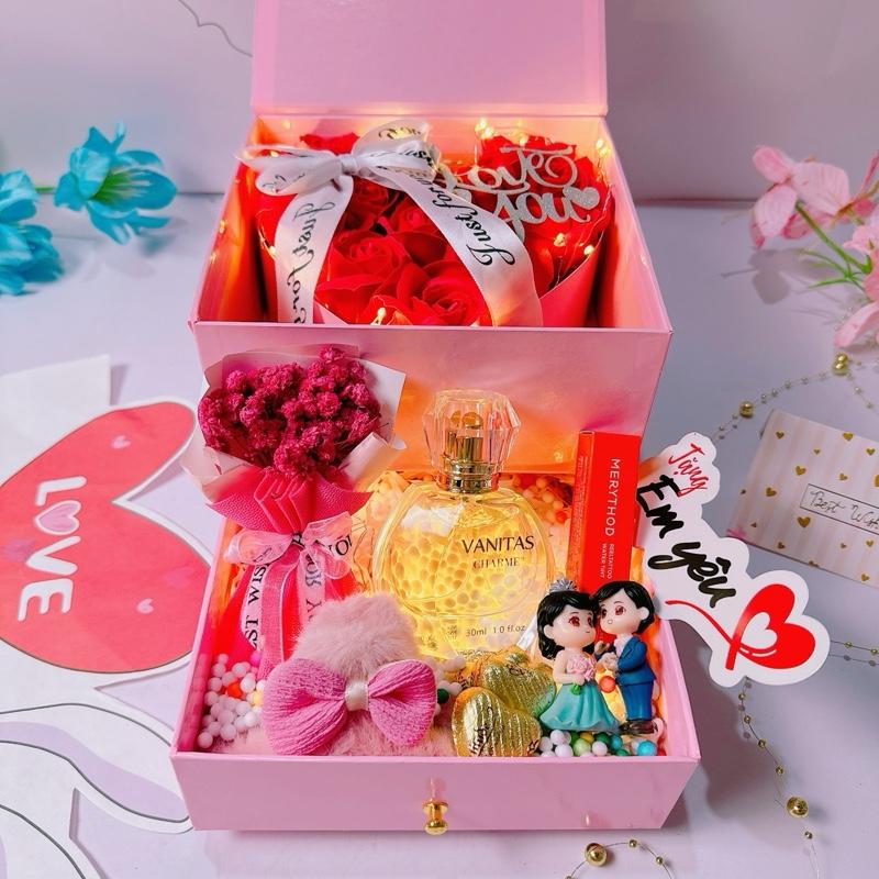 [Ảnh thật] SET QUÀ TẶNG SINH NHẬT - Set quà tặng nước hoa Charme và son Hàn Quốc.D12 2