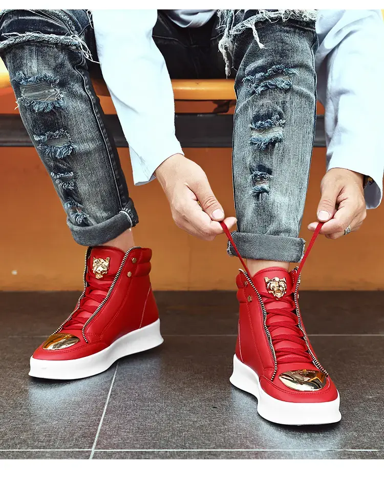 Boot Martin, Liyue177, Giày Cổ Cao Bốt Thường Ngày bốt ngắn, Giày Thoáng Khí, Giày Nam
