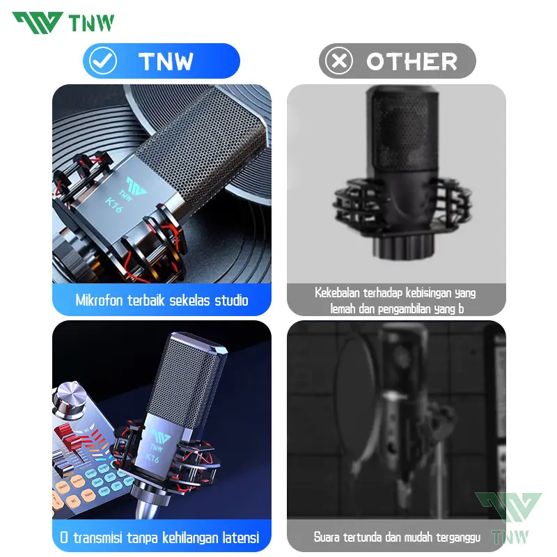 TNW Microphone Kabel K16 Condenser Microphone Dynamic Mic Kabel 4