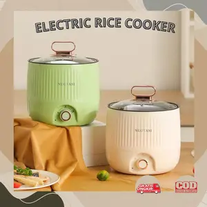 Mini Rice Cooker Penanak Nasi Listrik Portable 1 liter Kontrol Cerdas Listrik Keramik Anti Lengket