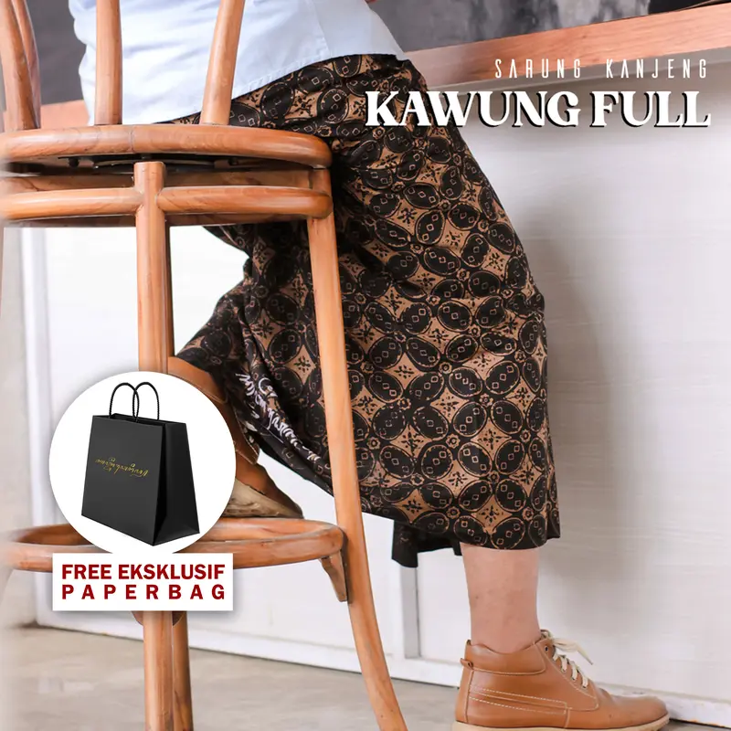 Sarung Kanjeng Premium Motif Kawung Full Original 0