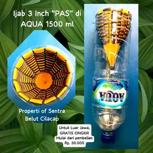 Ijab tengah untuk PIPA PARALON 3" atau BOTOL AQUA 1500 ML accesories bubu / perangkap belut