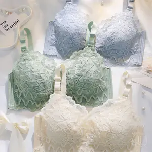 OREO [3PCS] -8899- BRA SEAMLESS LACE BIG SIZE JUMBO PUSH UP TANPA KAWAT / BH BRALETTE RENDA