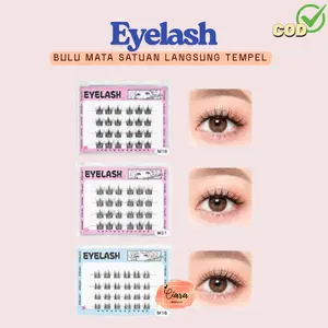 Eyelash Satuan Langsung Tempel / Bulu Mata Satuan Tanpa Lem / Langsung Tempel