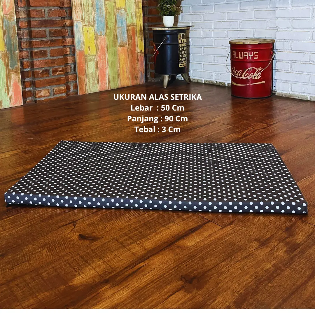 Alas setrika busa 90x50x3 cm / Alas gosok busa 3 cm Premium ,anti kempes Premium , resleting bisa di gulung