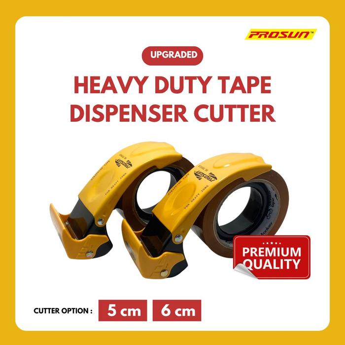 Heavy-Duty Tabletop Packing Tape Dispenser & Cutter – 23x15x8.5cm Desktop Tape Tool With Suction Base