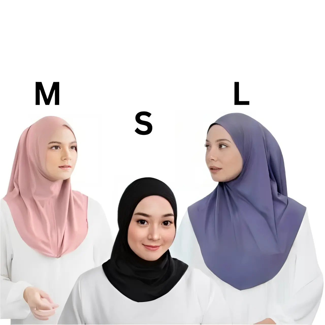 Jilbab Sport Non Pet Jersey Premium / Jilbab Instan Pinguin Non Ped / Bergo Sport Non Ped Size S M L Kerudung Muslim Wanita Daily Bergo