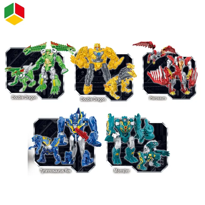 1 PCS Mainan Robot Transform Warrior / Dinosaurus Transform Warrior Set 2