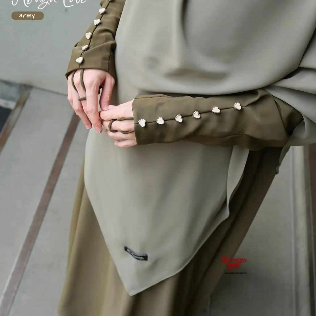 Abaya Love by Khumaira Syari | Abaya Oversize Mircala Anti UV abaya premium wanita muslimah Lembut