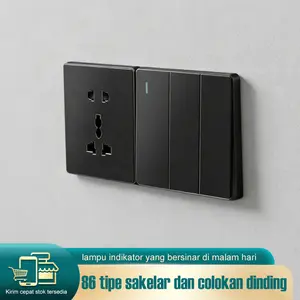 Sakelar dan colokan mewah 86 - 1234GONG1way2way/colokan multifungsi, tahan api dan tahan lama
