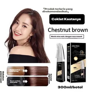 Pewarna Rambut Sisir 300ml - Hair Coloring Cream Alami | Pewarna Rambut Ammonia Free, Gak Buat Rambut Kering, Hasil Natural Alami Super Soft, Pewarna Rambut Warna Hitam Alami, Coklar Hitam, Coklat Kastanye Pewarna Rambut Sisir 300ml - Hair Coloring Cream Alami | Pewarna Rambut Ammonia Free, Gak Buat Rambut Kering, Hasil Natural Alami Super Soft, Pewarna Rambut Warna Hitam Alami, Coklar Hitam, Coklat Kastanye