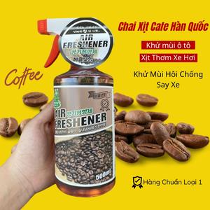 Chai xịt Cafe AIR FRESHENER khử mùi nội thất ô tô chính hãng hàn quốc dung tích 500ml - Mộc Lan Phụ Kiện Xế Yêu