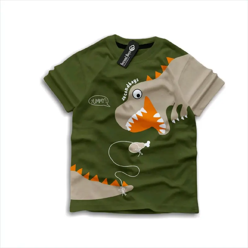 kaos distro anak dino army kaos anak laki laki perempuan dinosaurus terbaru viral 1