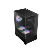 Gambar GAMDIAS AURA GC9M ELITE ARGB | COMPACT PANORAMIC ARGB MICRO TOWER CASE - Black dari Lezz Computech Kota Administrasi Jakarta Utara 5 Tokopedia
