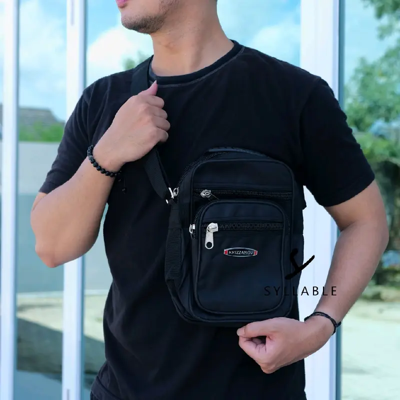 TAS SELEMPANG PRIA 5 RESLETING KRIZZANOV RESLETING BANYAK MODEL TEGAK SYLLABLE OUTFIT 3