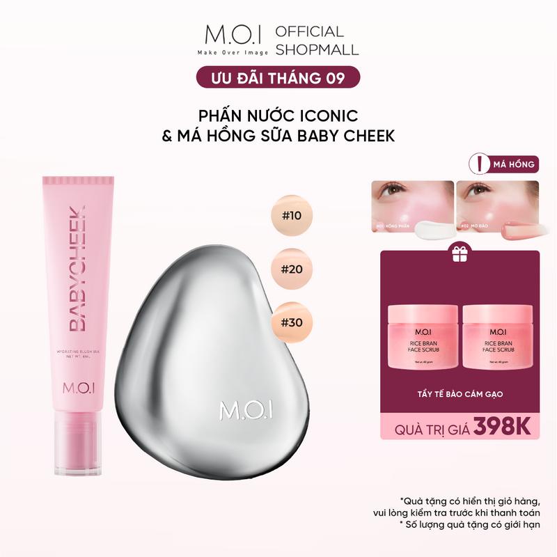 Bộ Đôi Phấn Nước M.O.I Iconic Perfection Cushion 12g và Má Hồng Sữa Ửng Hồng Tự…