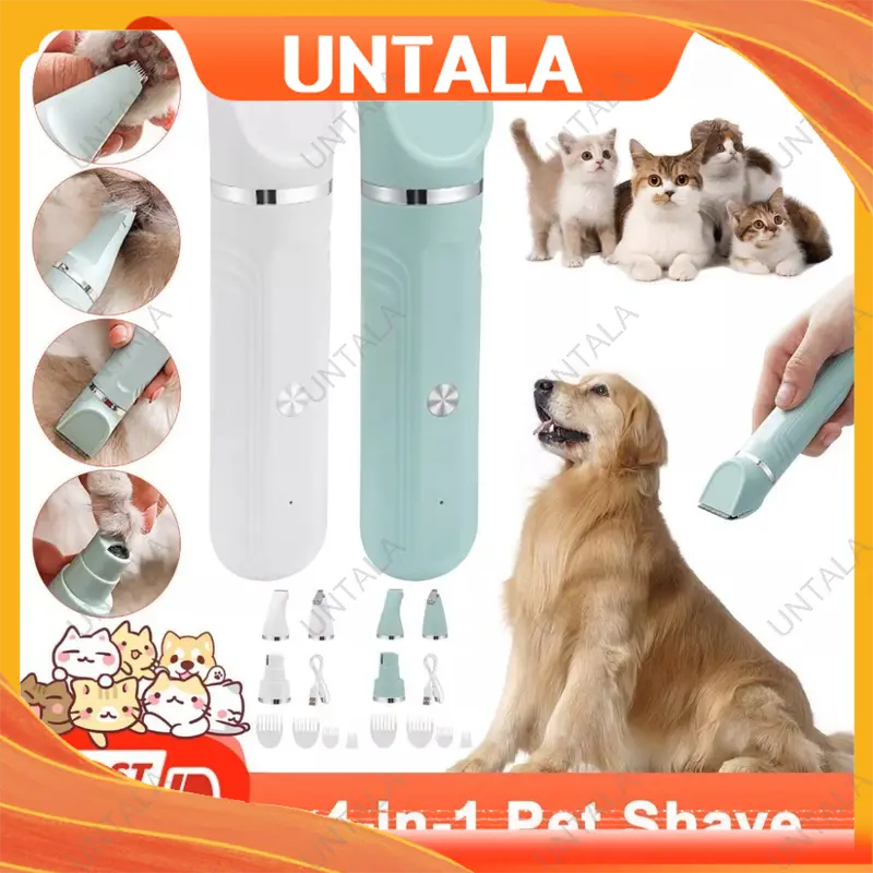 UNTALA USB Rechargeable Grooming Kit with Clippers for Cats and Dogs Hair Grooming and Trimming Clippers