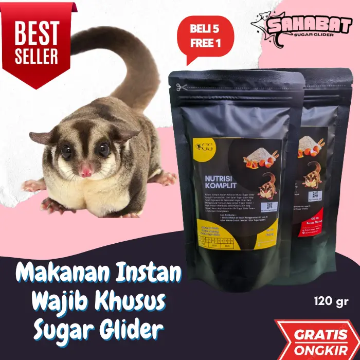Nutrisi Komplit Makanan Praktis Harian Langsung Seduh Sugar Glider