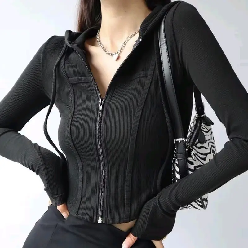 Bianca Top Blouse Knitwear zipper crop High Quality Adem halus Lembut nyaman dipakai Baju atasan knit Blus fashion