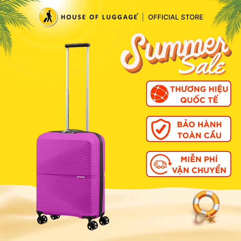 [VALI SIÊU NHẸ] Vali kéo Airconic - AMERICAN TOURISTER MỸ - Bảo Hành Quốc Tế 0