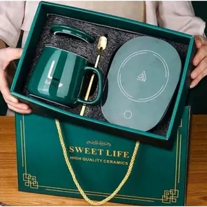 Mug Cangkir Elektrik Set Kopi pernikahan kado ulang tahun cewek hampers lebaran idul fitri 2025