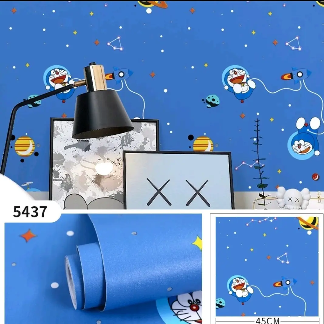 Wallpaper Stiker Dinding Motif Doraemon