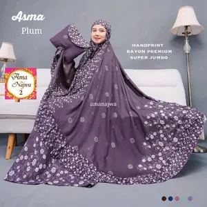 [Ready Stock] Mukena Jumbo Mukena Rayom Handprint Mukena Premium Murah Mukena Batik Mukena Etnik Mukena Model Terbaru Mukenah Muslim Motif  Rayon Dewasa Cantik Mukena Super Jumbo