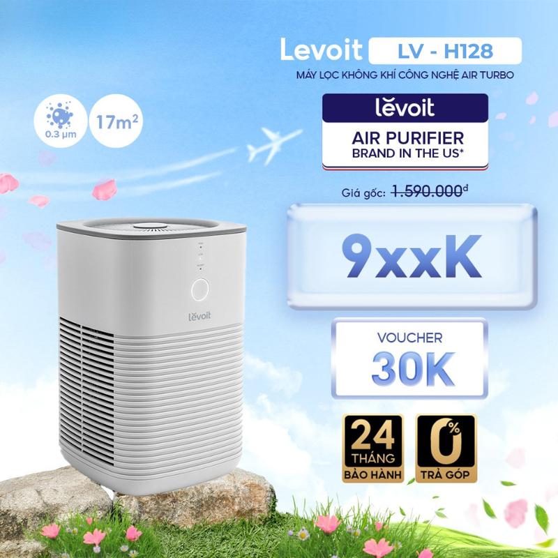Máy Lọc Làm Sạch Không Khí Levoit LV-H128 15m2 Bộ lọc HEPA 13 Lọc Bụi Mịn | Hàng Chính Hãng