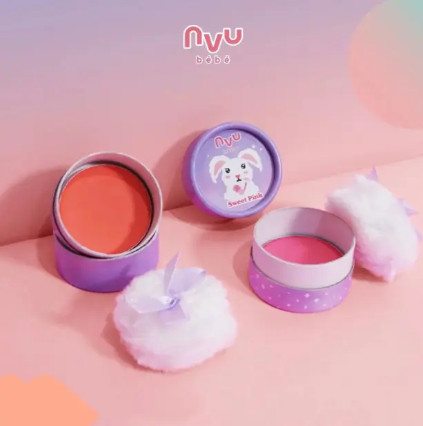 Bundling Blush On NVU Bebe Pink Peach Make Up Aman Anak 0