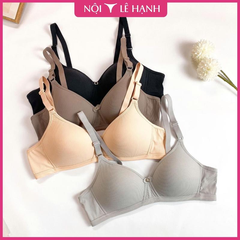 Áo ngực Women Bra không gọng vải su đệm mỏng AN08829-1 Màu Đen