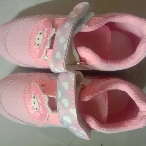 Sepatu LED CN Pink Anak Perempuan Model Sneakers Fashion 01 Motif