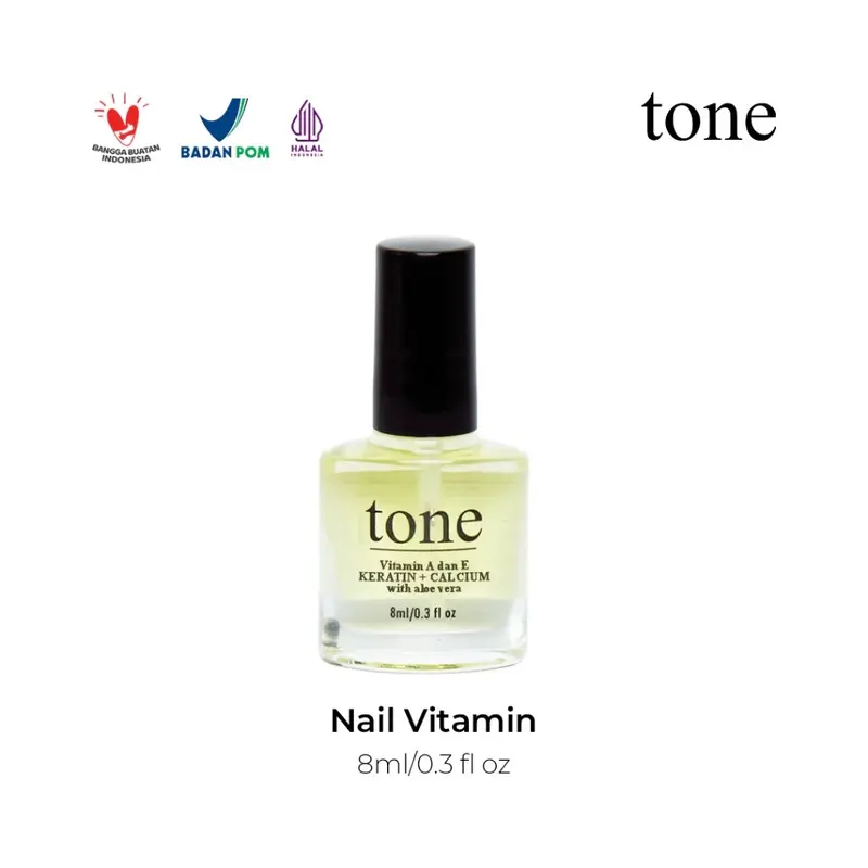 ￼TONE Vitamin Kuku | Booster Keratin+Calcium | Nail Vitamin | Cuticle Oil | Minyak Kuku Kering Art 1