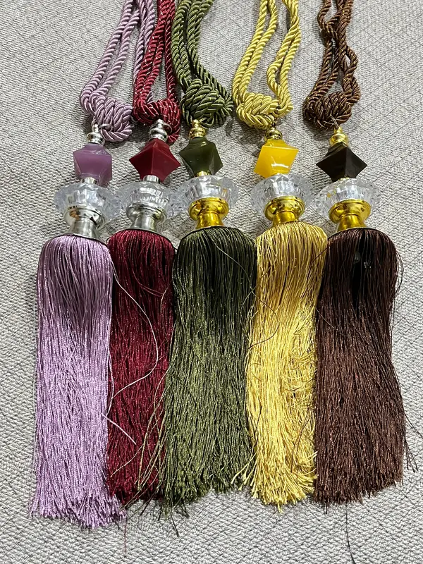 TASEL GORDEN / TASEL PIRAMID ( HARGA 1 PCS) MIN. ORDER 2 PCS (SEPASANG) / TALI GORDEN MURAH Coklat Hijau Kuning Merah 1