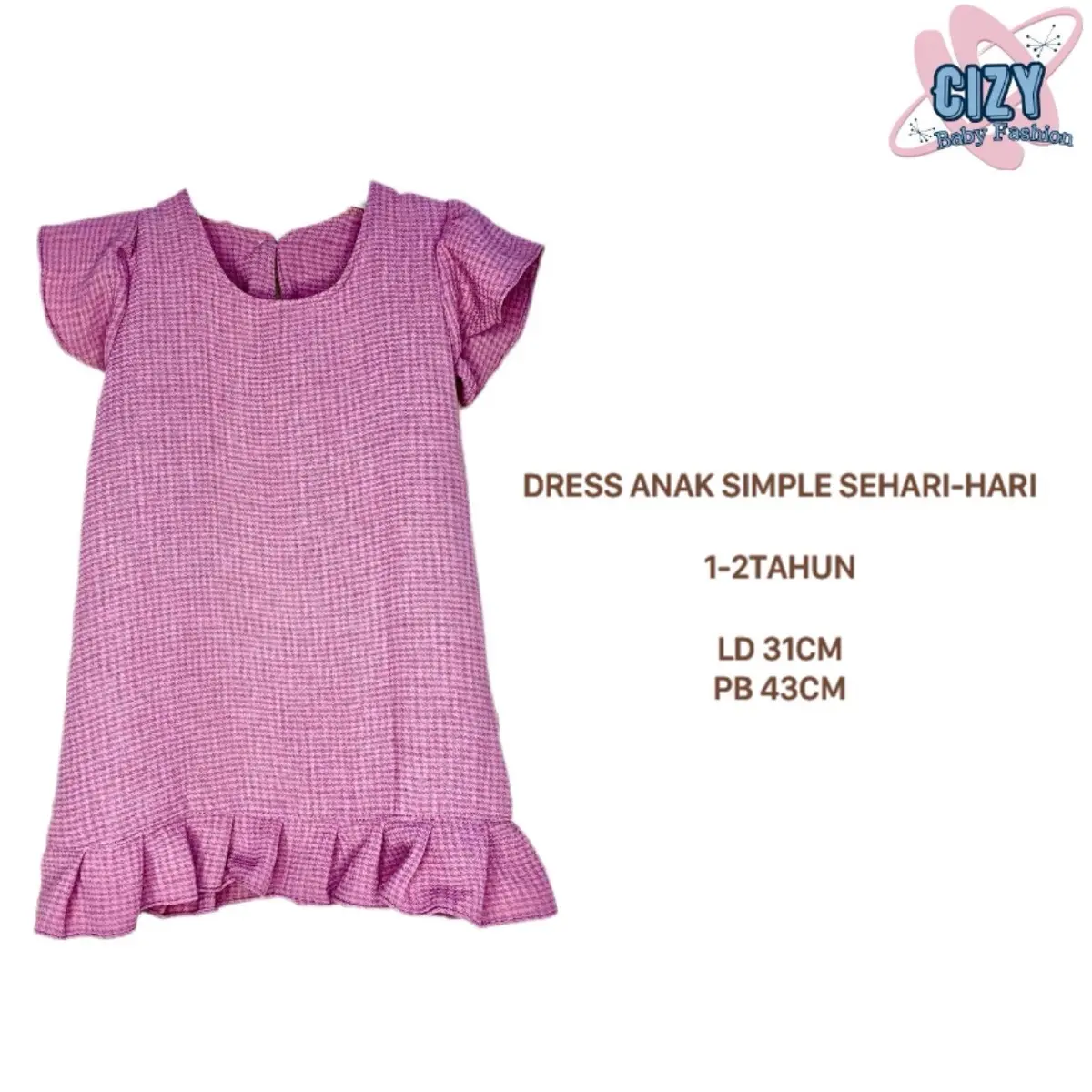 Dress anak perempuan 1 tahun dress anak kekinian terbaru