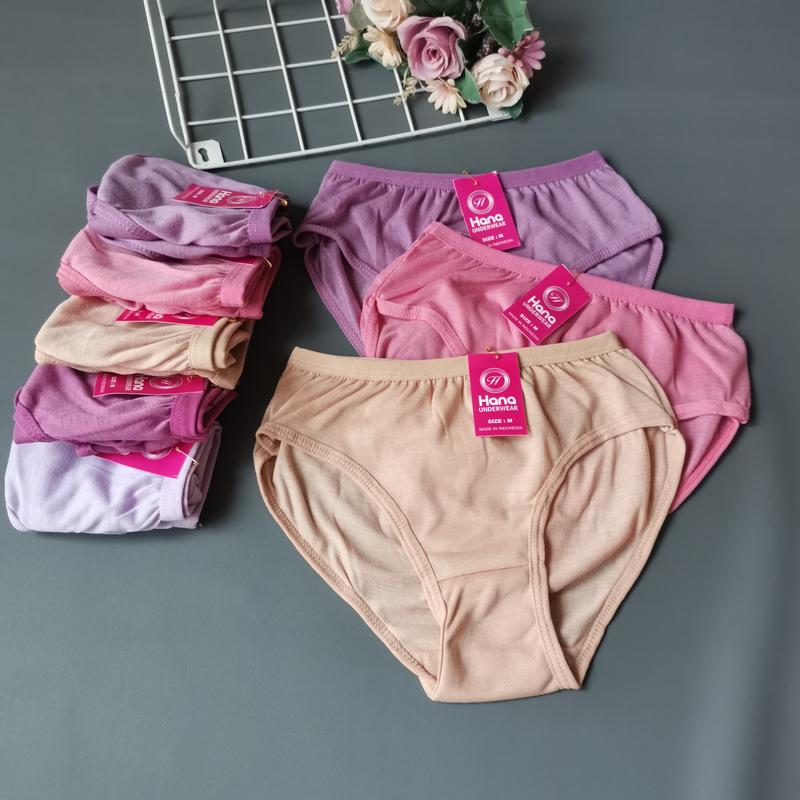 Celana Dalam Wanita Murah Berkualitas Isi 3 Pcs 6 Pcs Dan 1 Lusin Brand Lokal Hana Nyaman 9