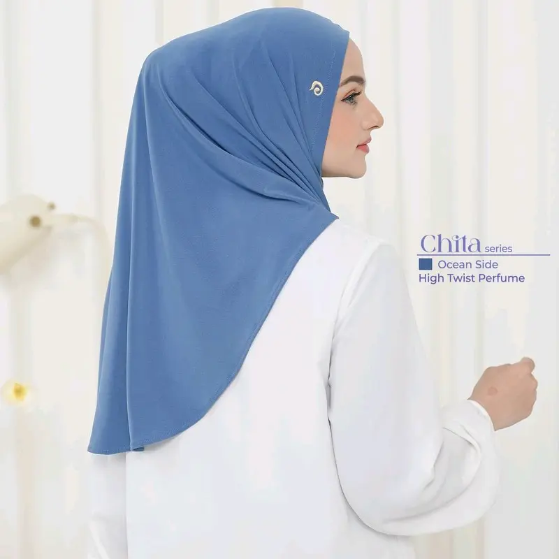 Hijab Instan Non Pad Chita By Daffi Harian High Oval Panjang Muslim Wanita Kerudung Syari Khimar Dewasa 4