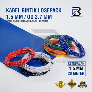 Kabel Bintik 1.5MM x 20M Kabel Otomotif Body Mobil Motor Serabut