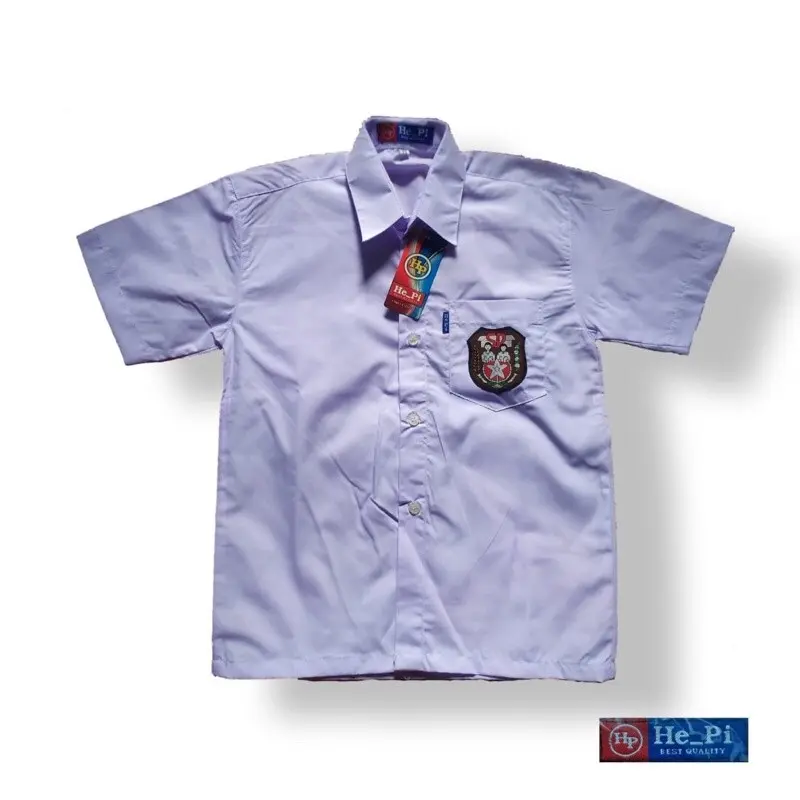 Baju sekolah SD putih lengan pendek seragam sekolah  [HEPI] Katun Nyaman baju sekolah SD Pendek Fashion