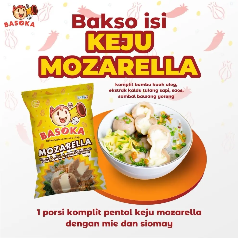 Bakso mozarella premium 1 porsi komplit praktis