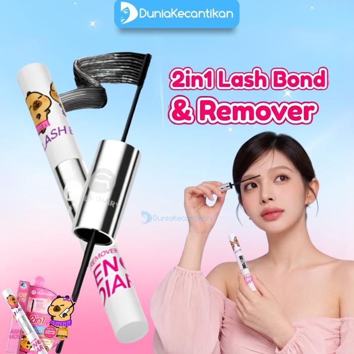 Gambar MLEN DIARY x Capybara Bulu Mata Lem 2in1 Lash Bond & Remover Sikat Kuat Lengket Tanpa Iritasi Antibakteri Cepat Kering Ramah Pemula dari TOKO DUNIA KECANTIKAN Kota Surabaya Tokopedia