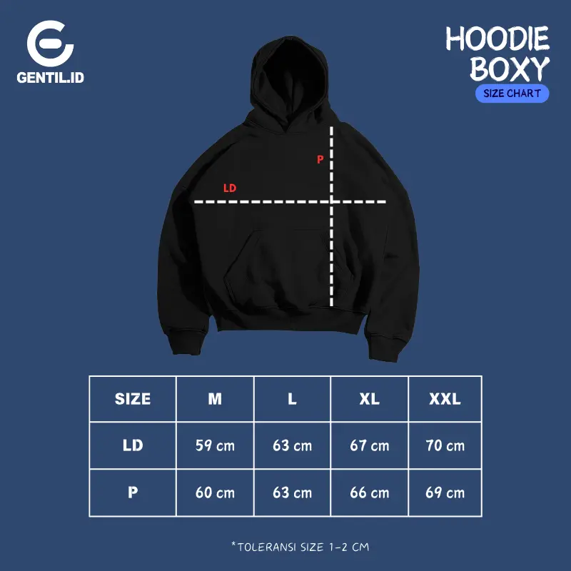 GENTIL - Hoodie Boxy Oversize BMTH M - XXL ( Pria & Wanita ) 2