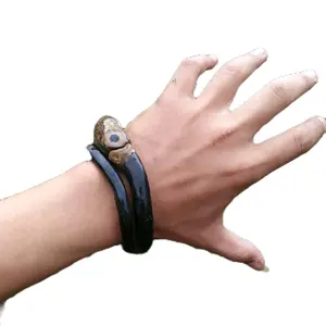 GELANG AKAR BAHAR HITAM BONGGOL BERBATU ALAMI ORIGINAL AKAR BAHAR 100%ASLI