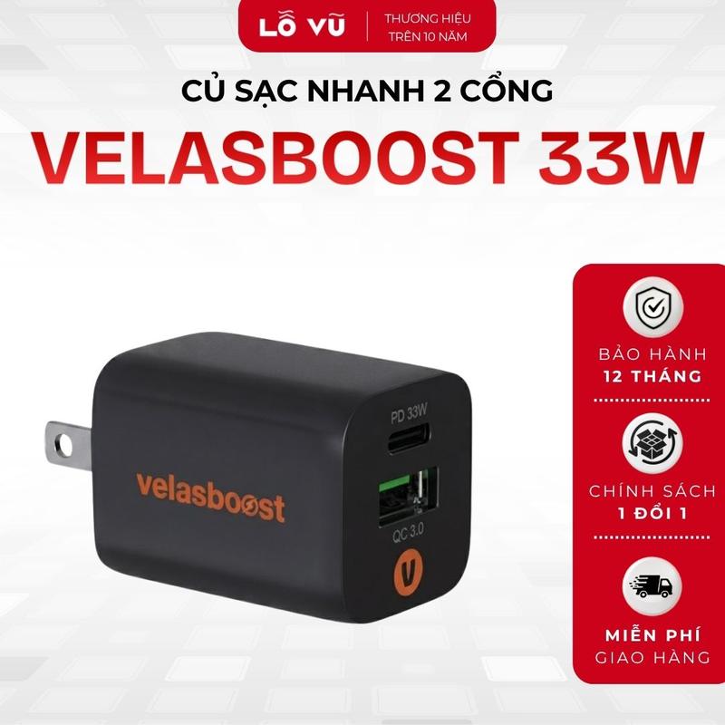 LoVu Củ sạc 33W velasboost N33, Sạc nhanh PD, QC, Nhỏ gọn - Phụ kiện điện thoại, levu01, vuabanlo, Lỗ Vũ 1