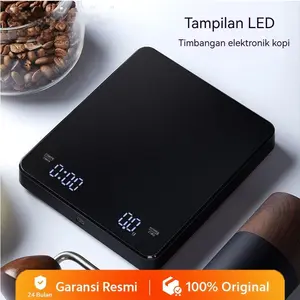 Timbangan Kopi 3Kg / 0.1Gr Digital Timer Drip Coffee Scale Timer Kopi Timbangan Dapur Digital