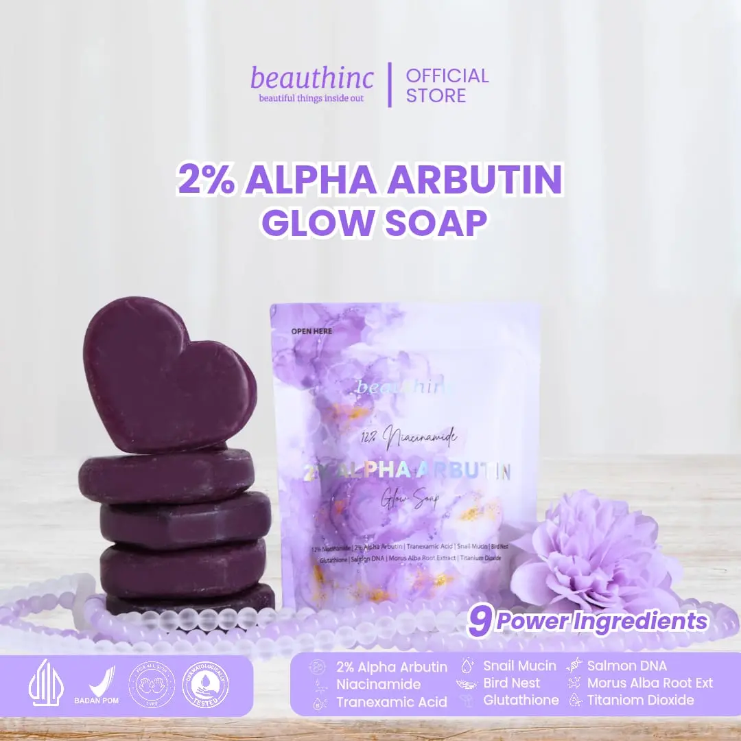 (1PCS) ALPHA ARBUTIN 2% NIACINAMIDE 12% GLOW SOAP
