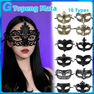Topeng Pasta Gaya Venesia Warna Emas Perak Topeng Masquerade Topeng Mata Pasta Koleksi Desain Retro Mewah Dengan Detil Elegan Sempurna Untuk Pesta Masker Kostum Dan Acara Spesial Topeng Pria Wanita Topeng Setengah Wajah